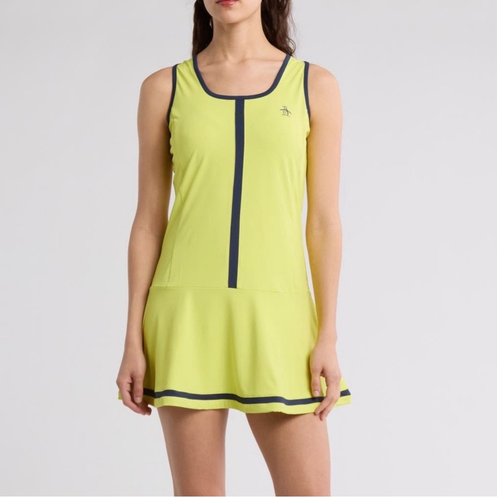 Penguin Drop Waist Color Block Tennis Dress Small